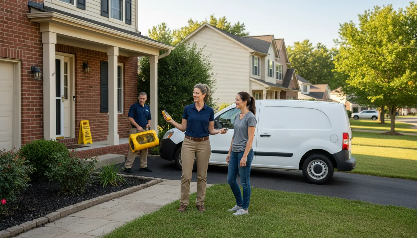 Water restoration image for Water Damage & Restoration Services in Sherrill, IA